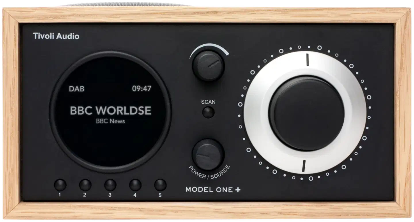 Tivoli Audio DAB+/FM-pöytäradio Model One+ tammi/musta - 1