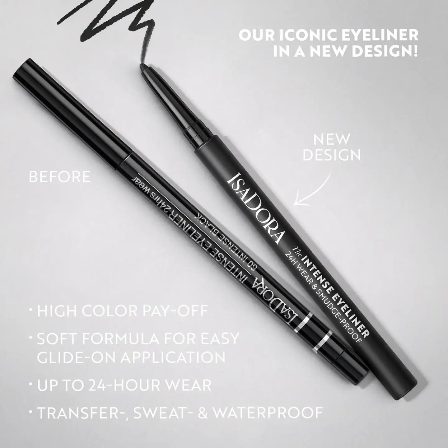 IsaDora The Intense Eyeliner rajauskynä 0,35 g - Intense Black - 5