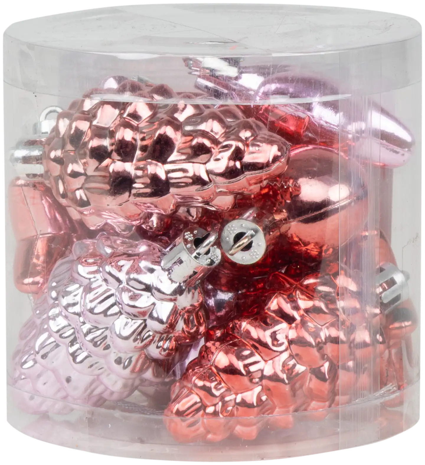 Kuusenkoristelajitelma pinkki 12 kpl - 2