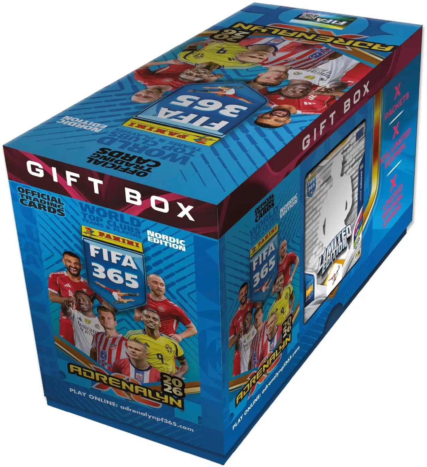 Panini FIFA 365 Adrenalyn XL -lahjalaatikko 2026 Nordic Edition gift box keräilykortit