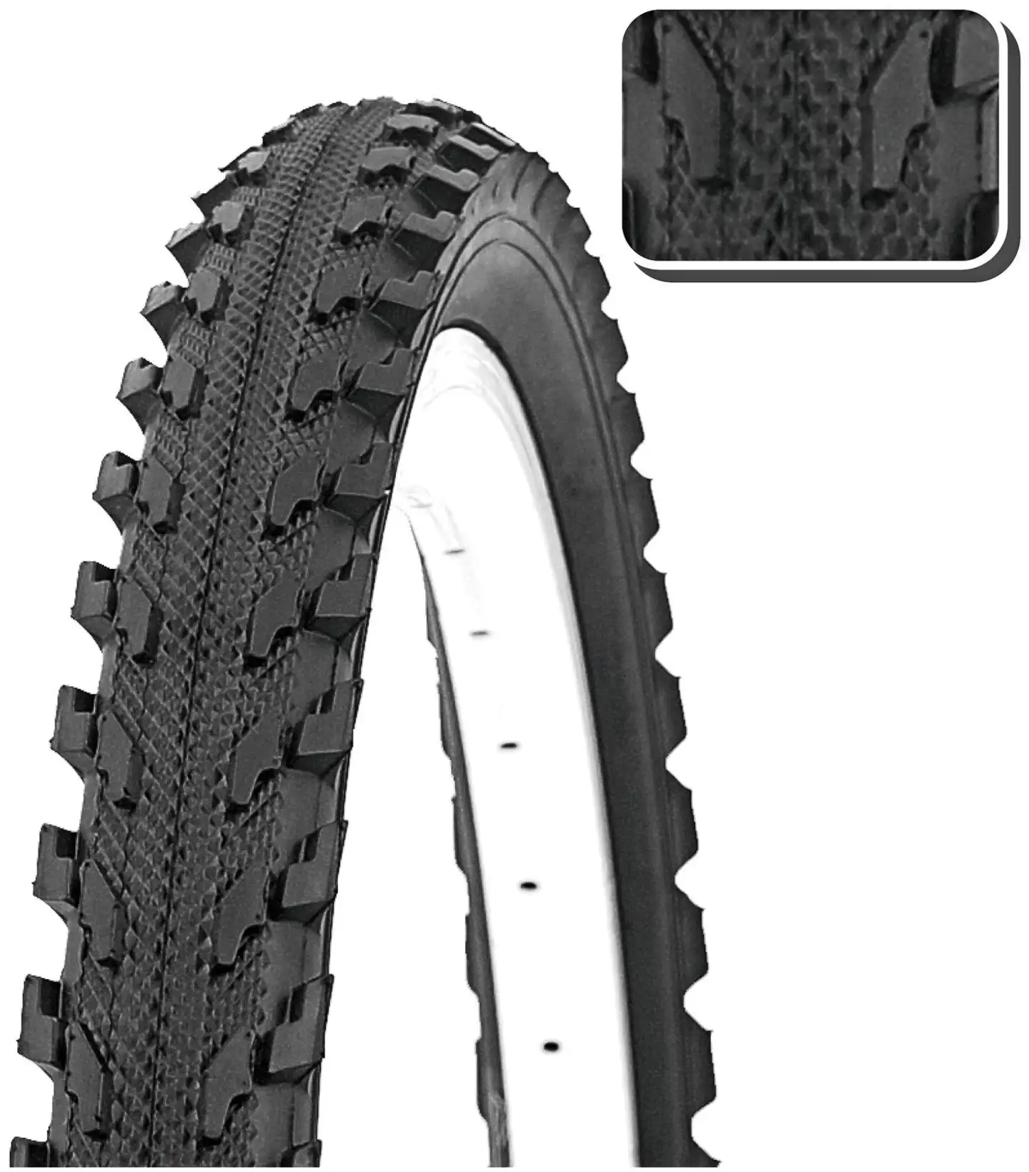 Jupiter polkupyörän ulkorengas MTB 26" 53-559 musta