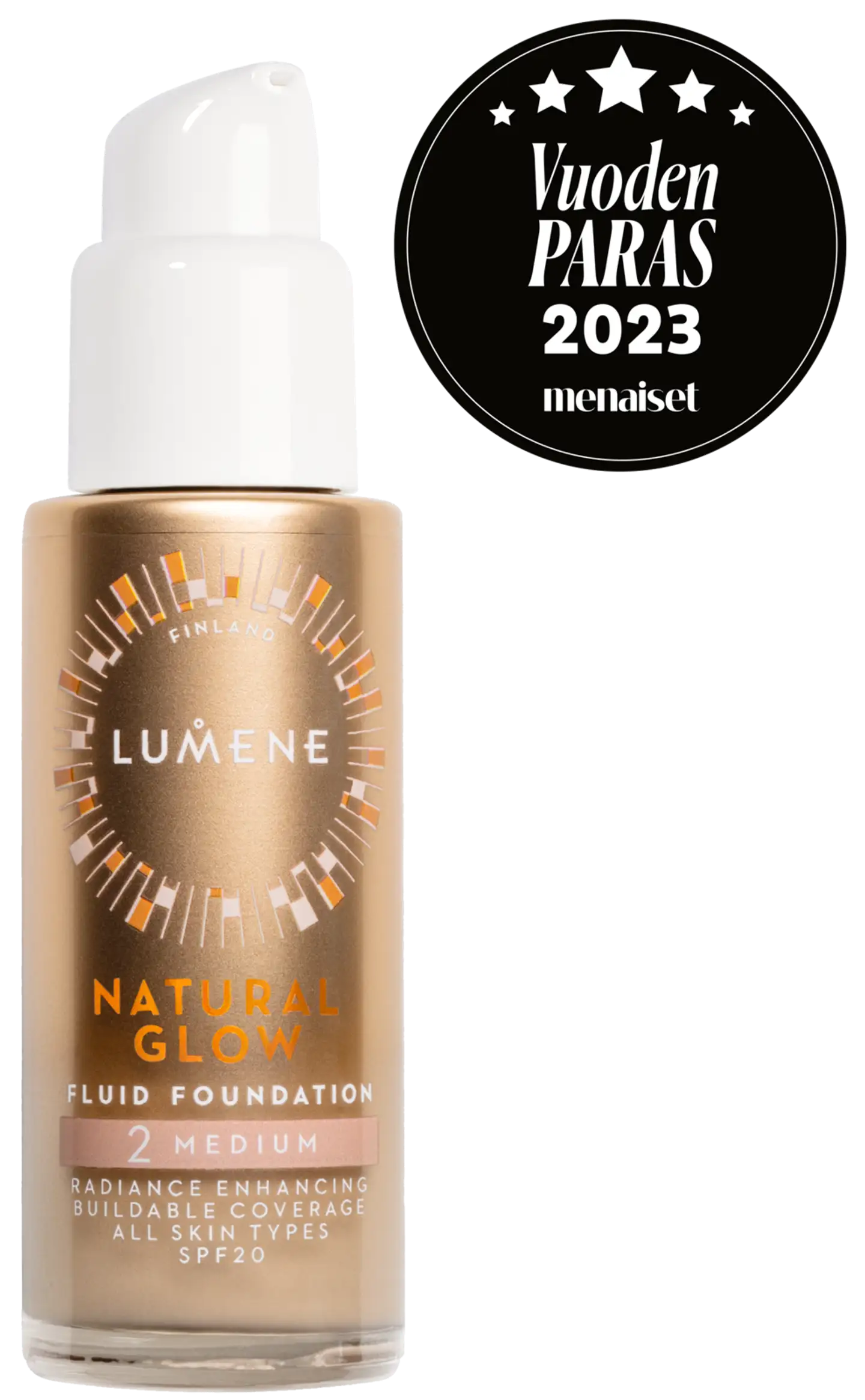 Lumene Natural Glow SK20 heleyttävä meikkivoide 30 ml - Medium