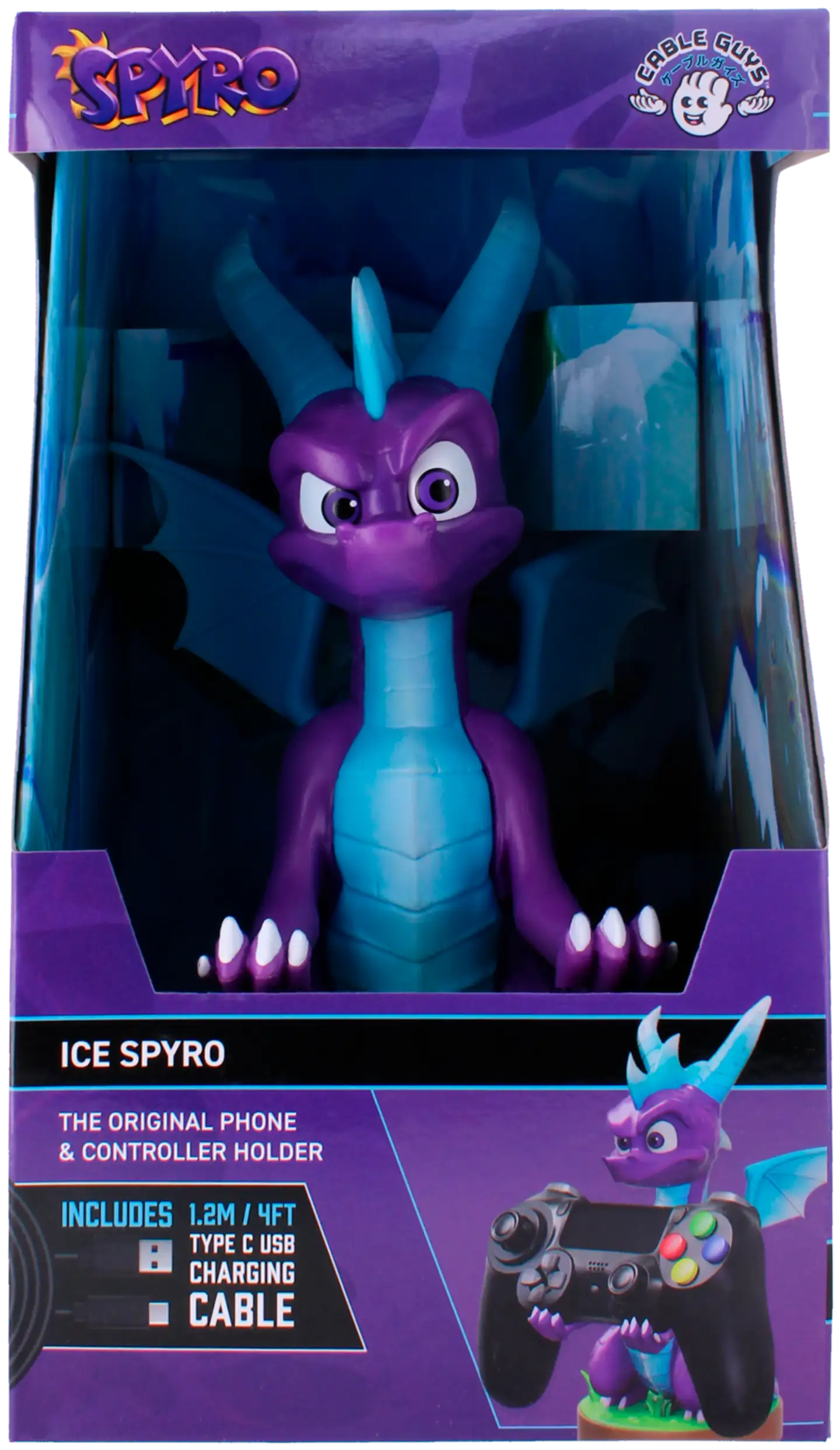 Cable Guys peliohjain-/puhelinteline Ice Spyro - 5