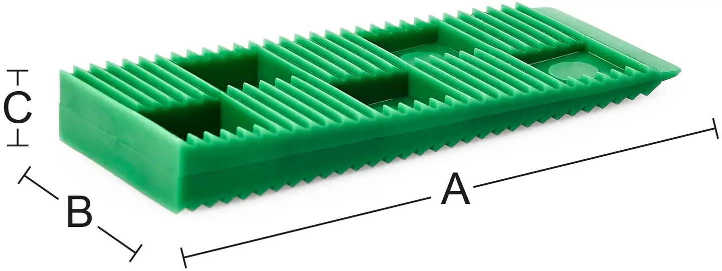 Habo asennuskiila 8030 10mm vihreä - 1