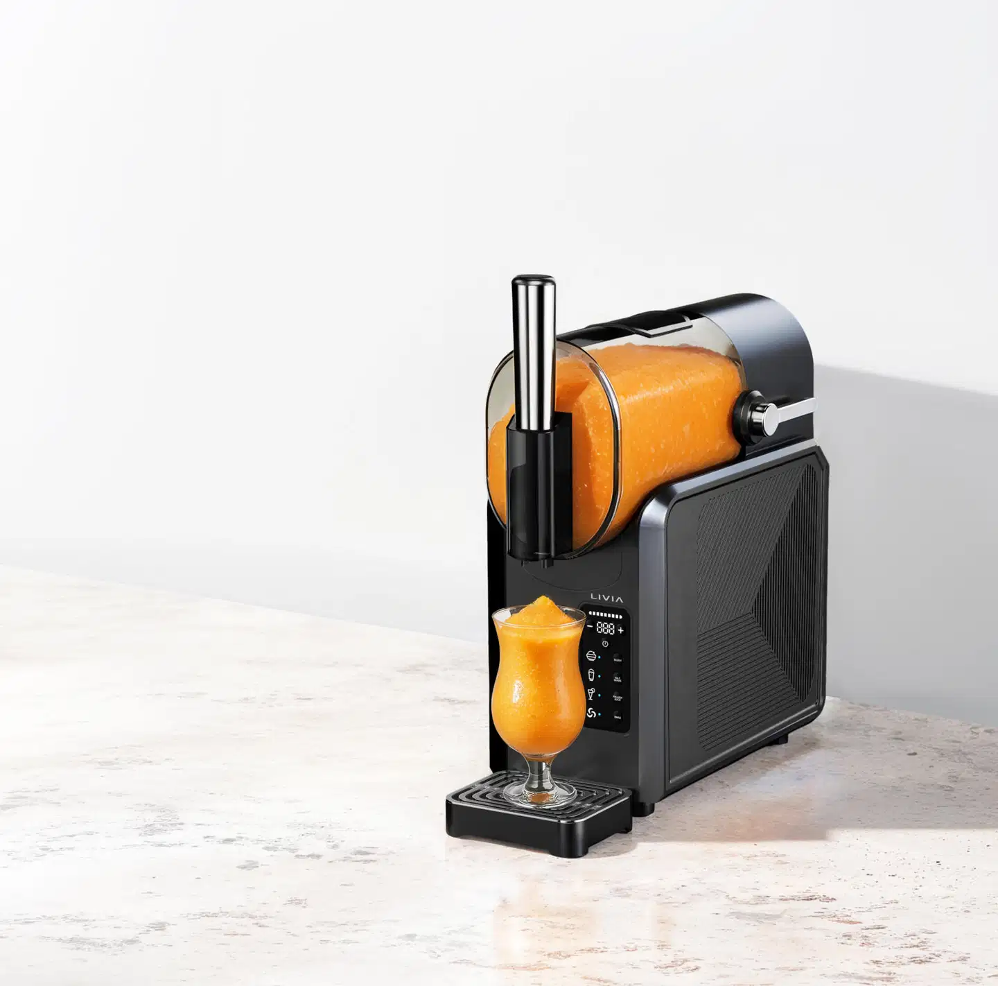 Livia jäähilejuomakone Slush 200 W musta - 2