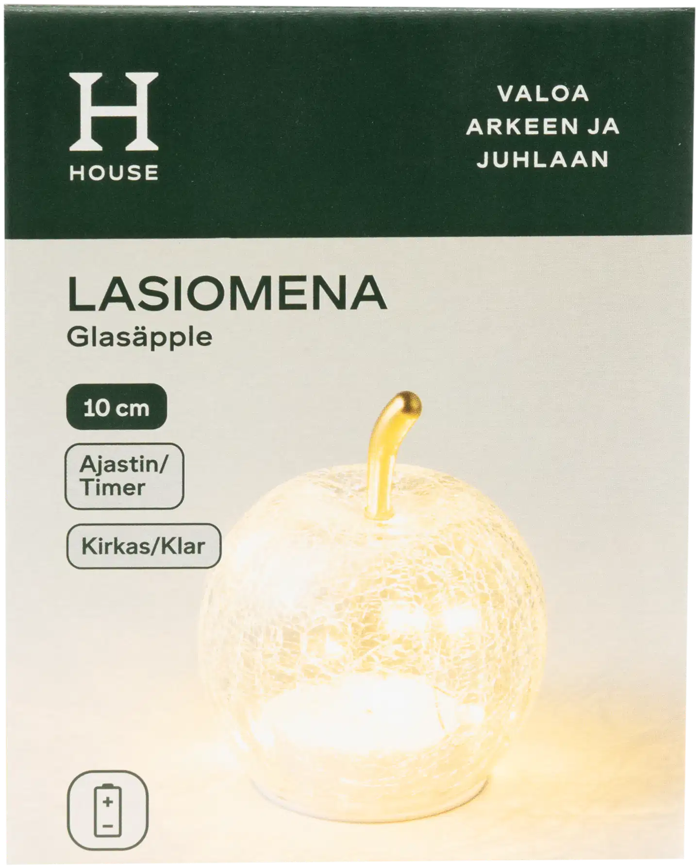 House Led-lasiomena 10 cm, kirkas - 1