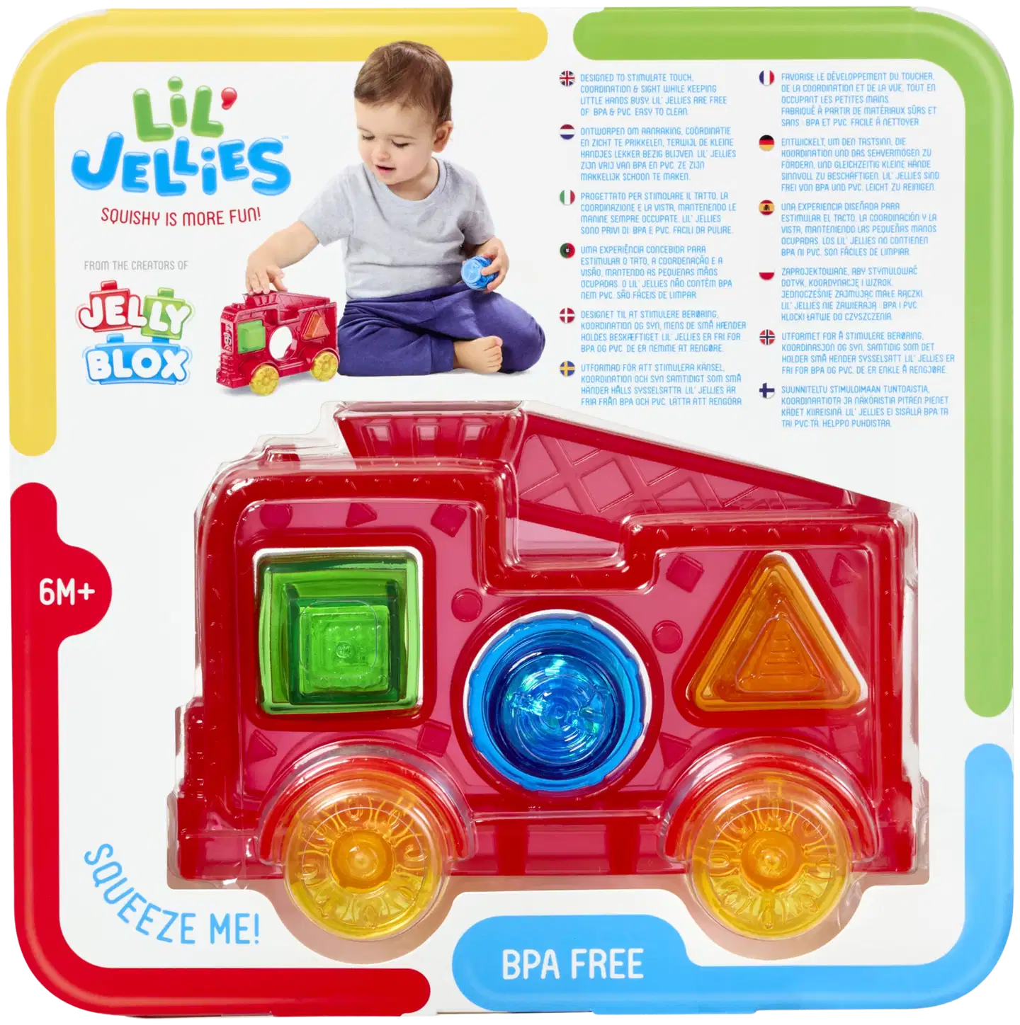 Jelly Blox Lil' Jellies Jelly Fire Truck -vauvalelu - 9