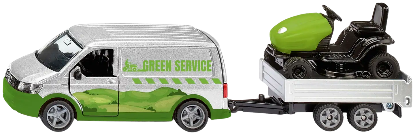 Siku VW T6 ja nurmikko Traktori - 1