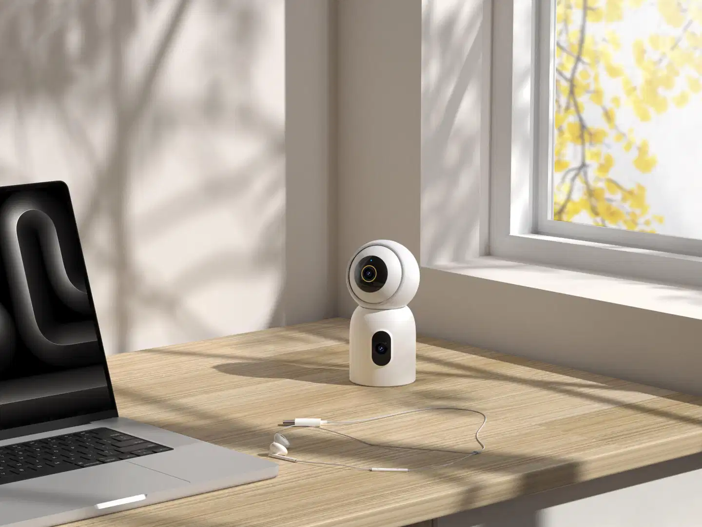 Imilab C30 Dual 3K+3K WiFi -valvontakamera kahdella objektiivilla sisäkäyttöön CMSXJ111A - 51