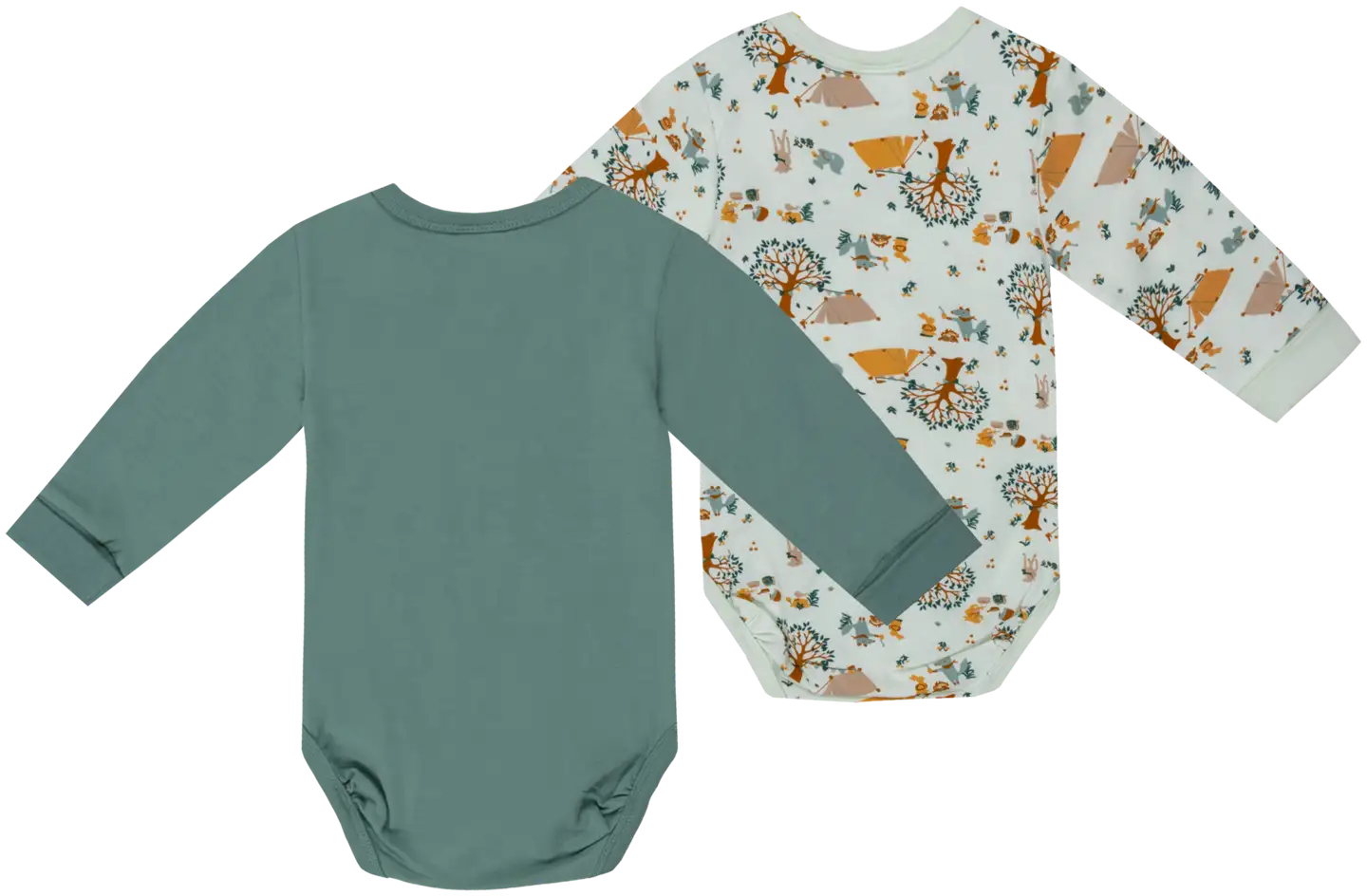 Ciraf vauvojen body Retkellä 250B260106 2-pack - 16-5808tcx iceberg green - 2
