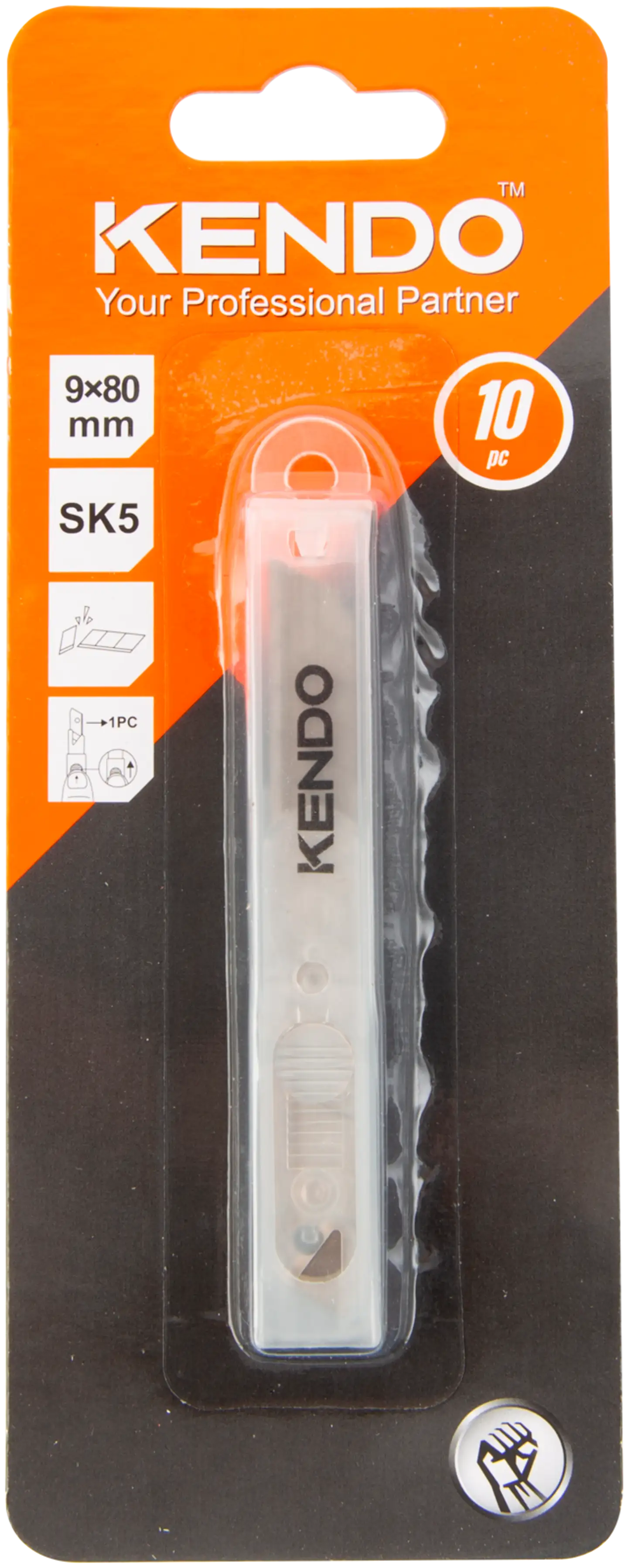 Kendo katkoteräveitsen teräpakkaus 10 kpl 9mm - 1