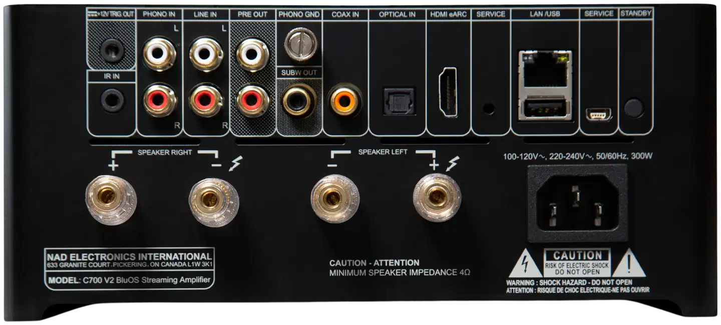 NAD verkkovahvistin C700 V2 BluOS Streaming - 3