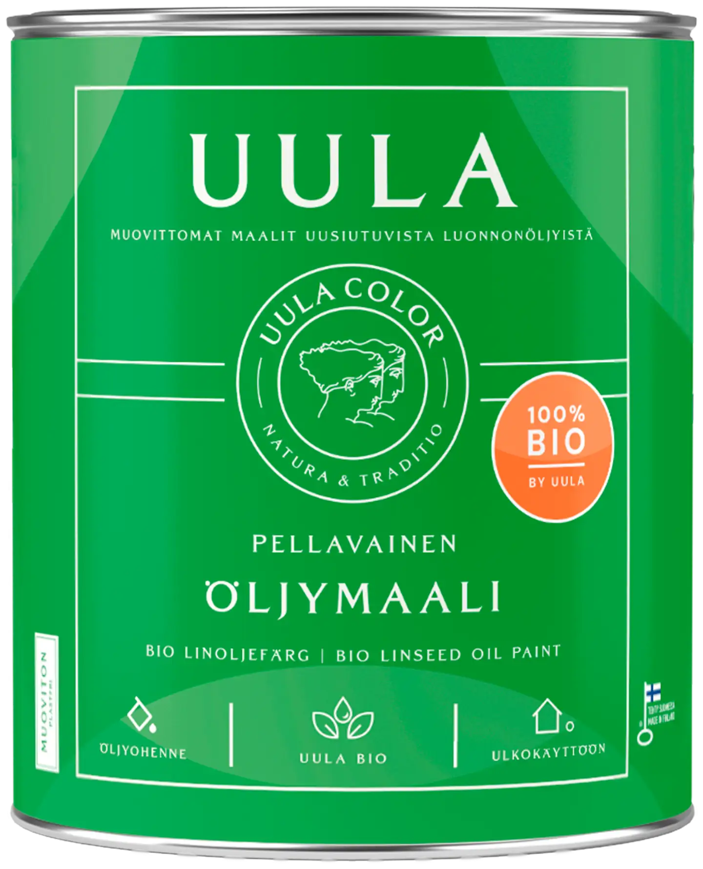 Uula Pellavainen Öljymaali 0,9 l C sävytettävä