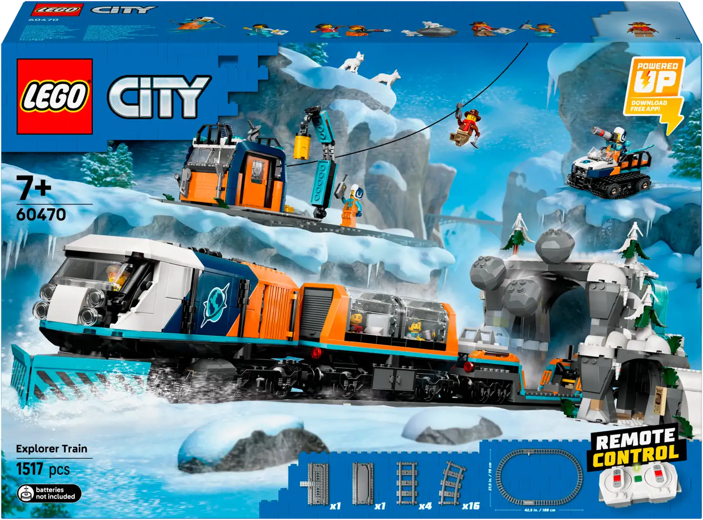 LEGO® City Trains 60470 Arktisten tutkimusretkeilijöiden pikajuna - 2