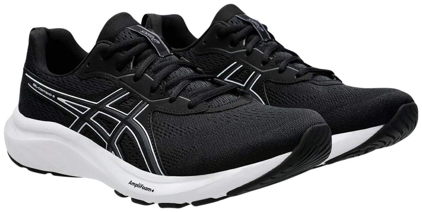 Asics miesten juoksukengät Gel-Contend 9 - Black/white - 3