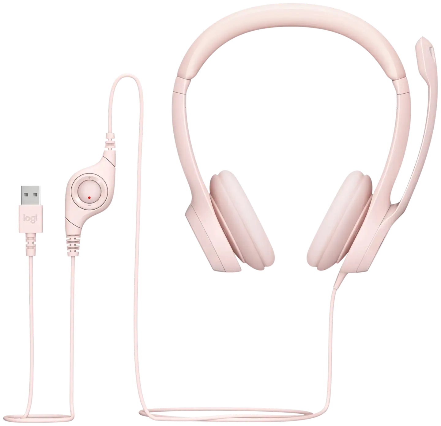 Logitech PC kuuloke H390 USB  - ruusu - 2