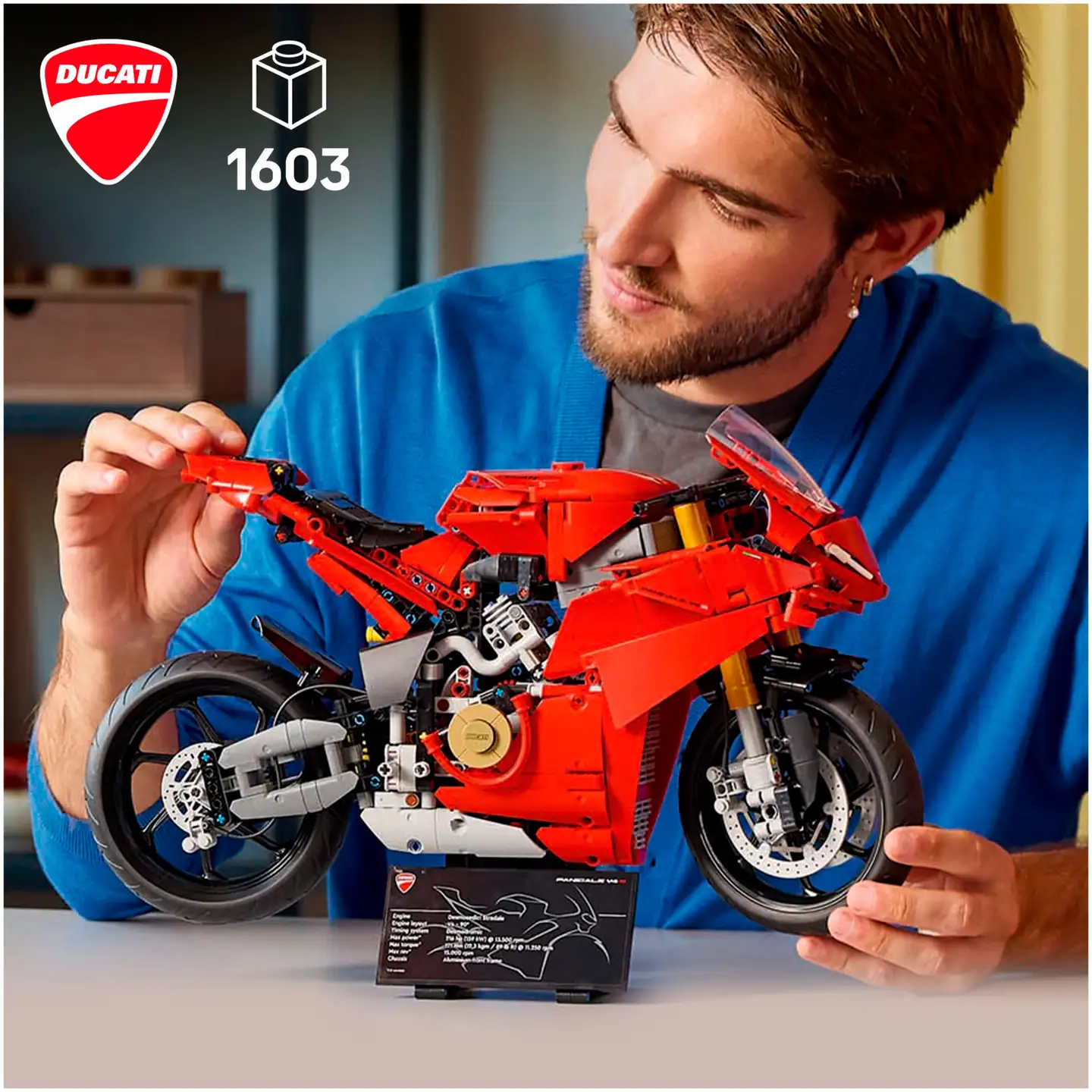 LEGO® Technic Ducati Panigale V4 R moottoripyörä pienoismalli 42202 - 5