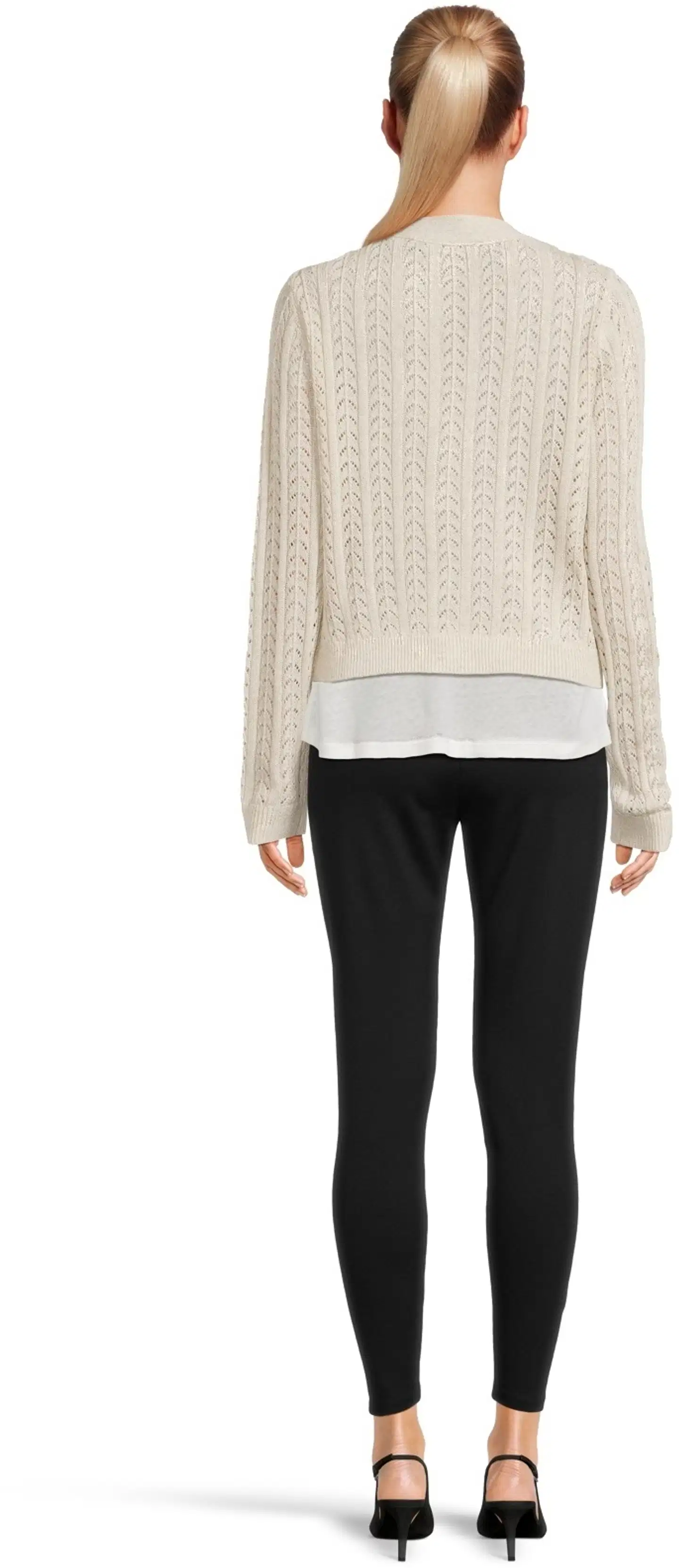 London Fog naisten pitsineuletakki 213L261715 - BEIGE - 3