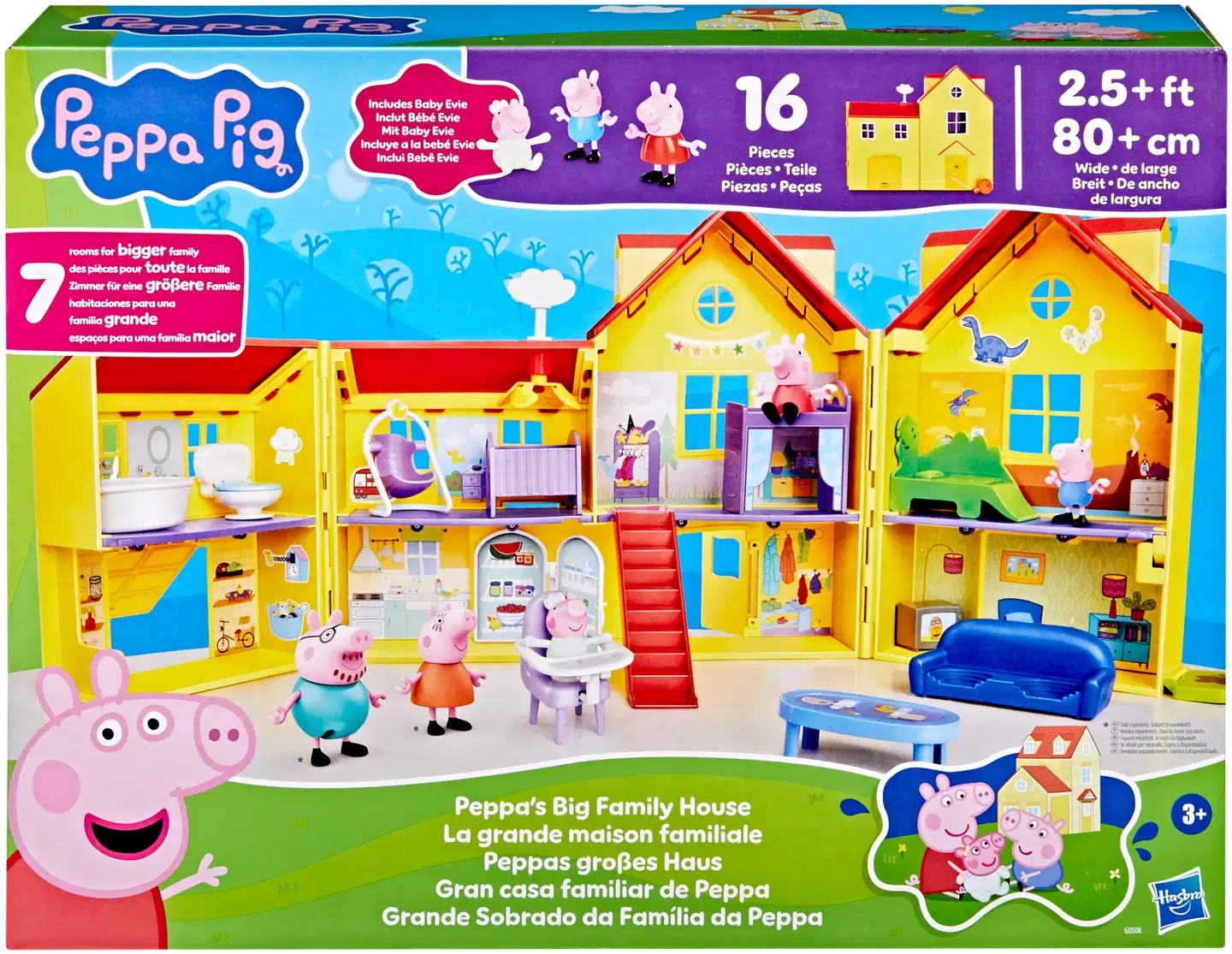 Peppa Pig leikkisetti Pipsan iso avattava talo - 1