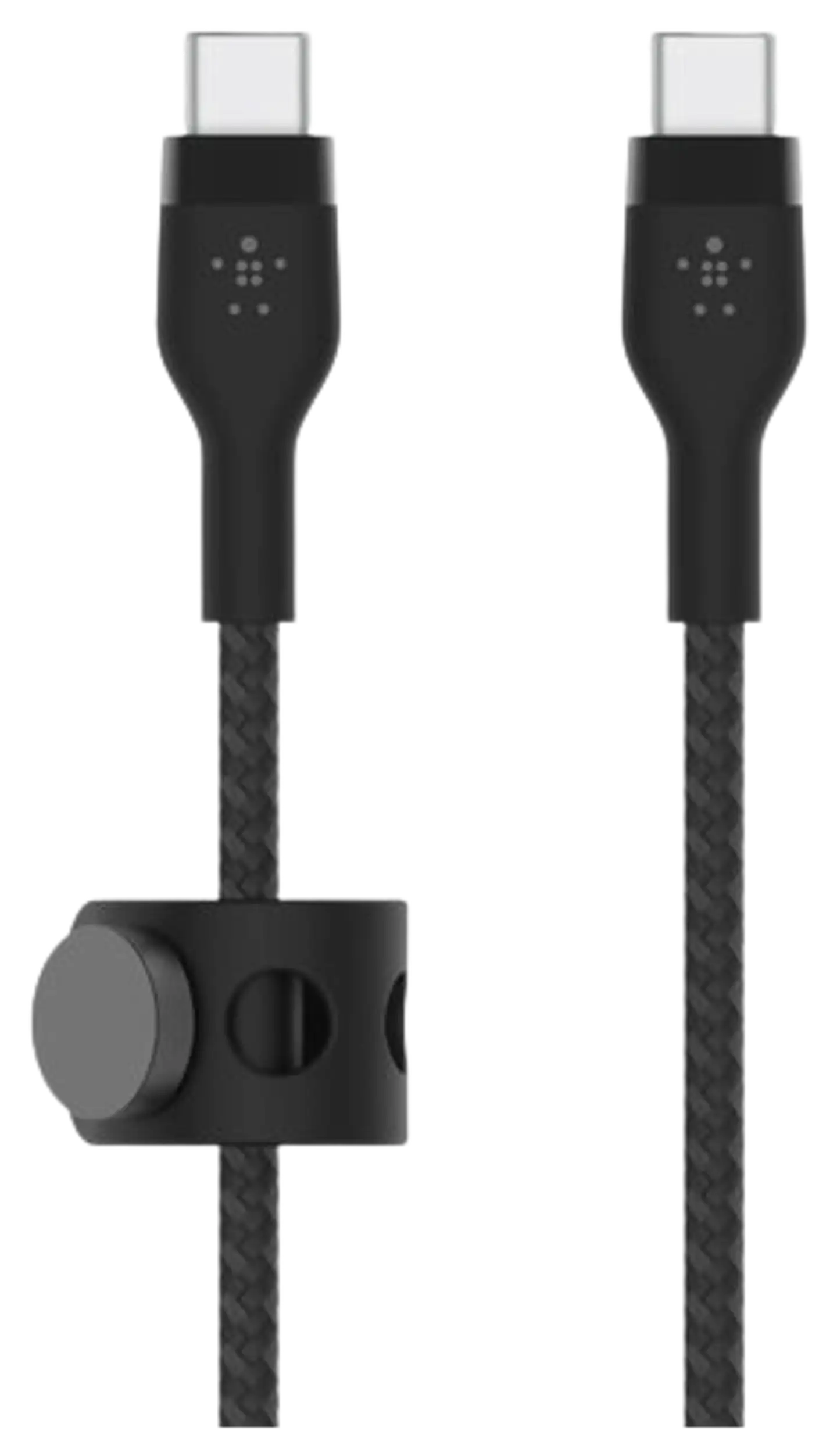 Belkin kaapeli PRO Flex USB-C to USB-C 2.0, punottu silikoni, 3M, musta