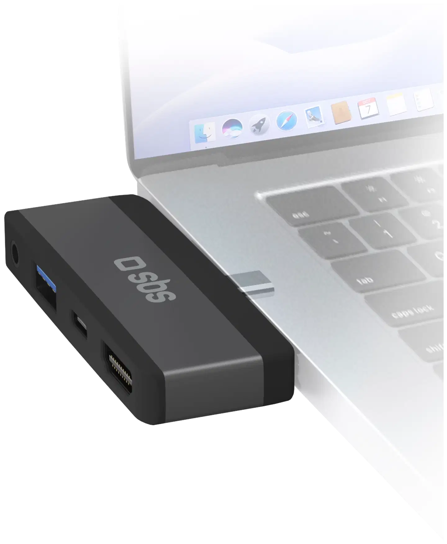 SBS 4-in-1 USB‑C-adapteri puhelimelle ja kannettavalle - 1