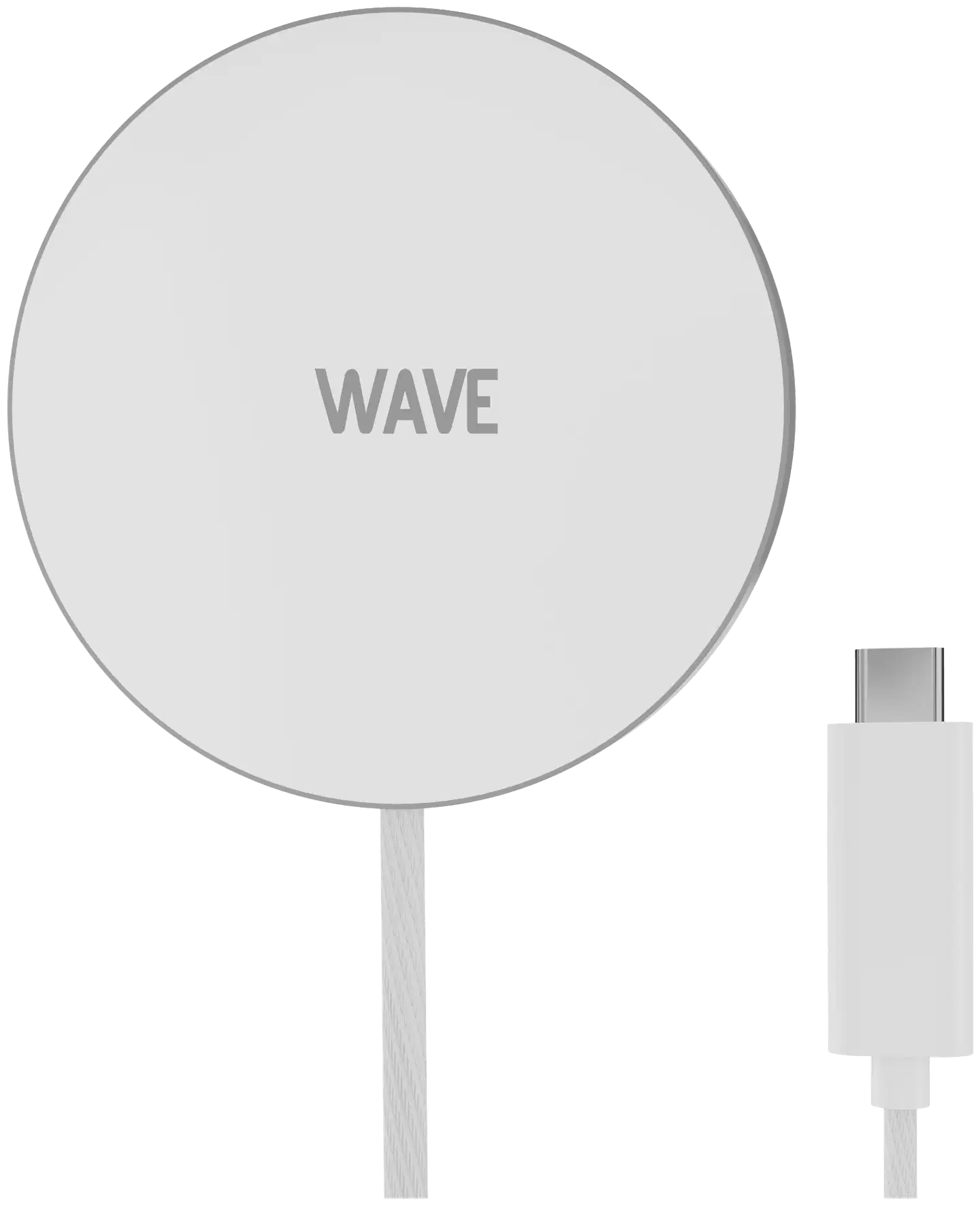 Wave Qi langaton latausalusta magneetilla, valkoinen/hopea - 1