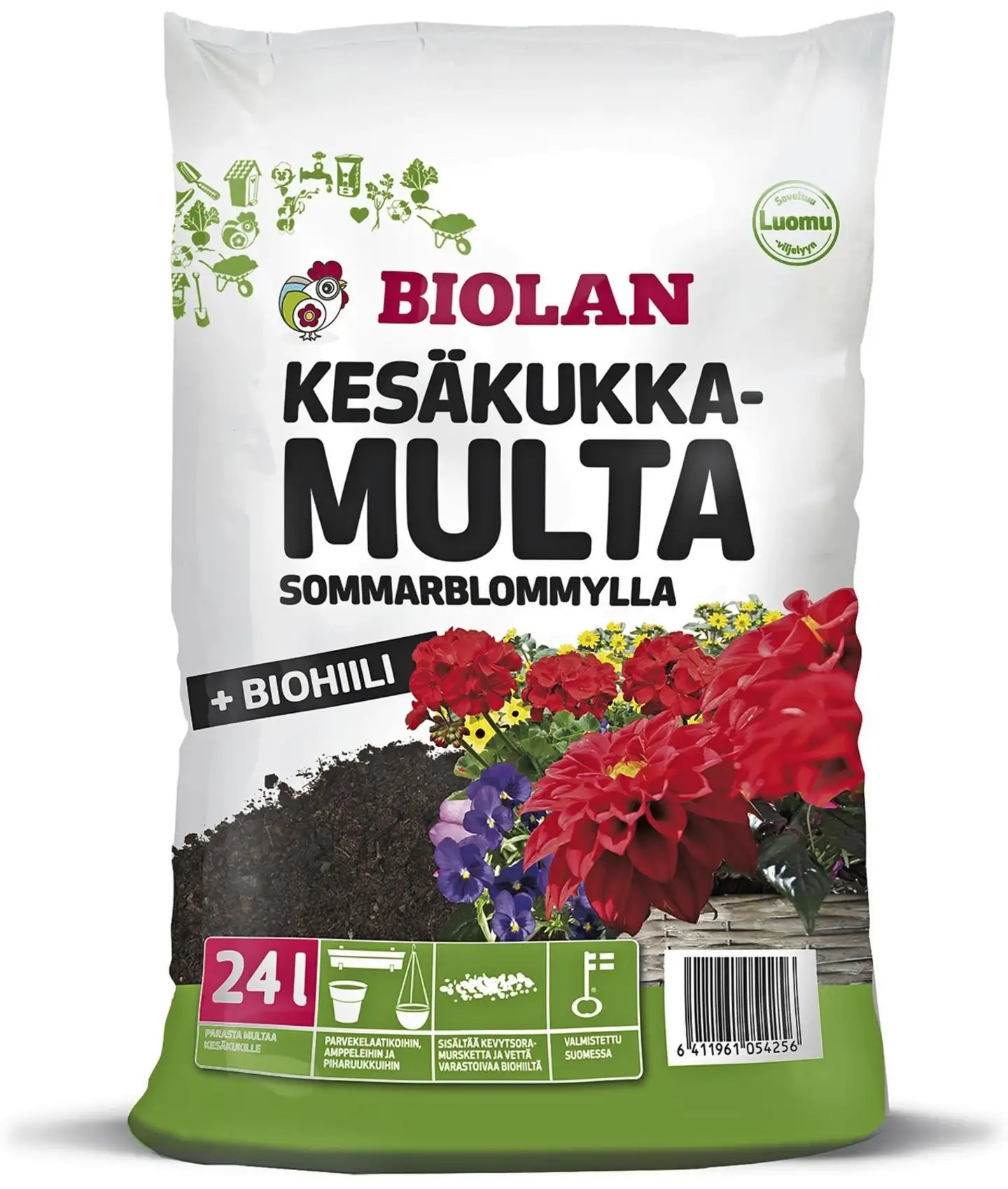 Biolan Kesäkukkamulta 24 l