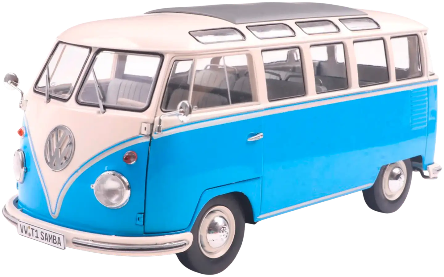 Solido 1:18 VW T1 21 WINDOWS b. blue/white, keräilyauto, pienoismalli - 2