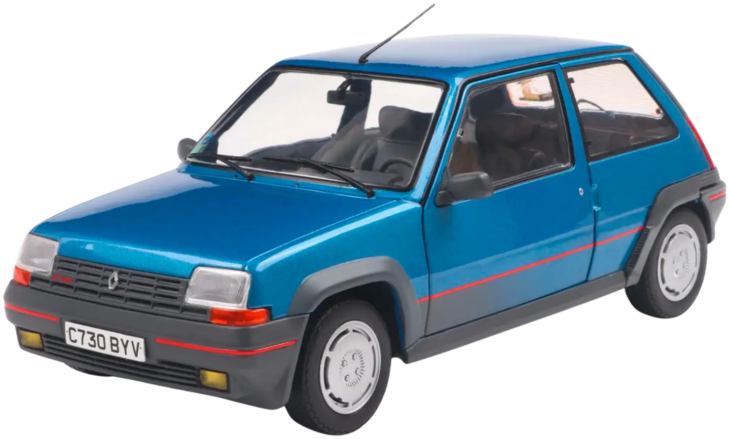 Solido 1:18 Renault 5 GT Turbo MK1 Alpine blue, keräilyauto, pienoismalli - 1