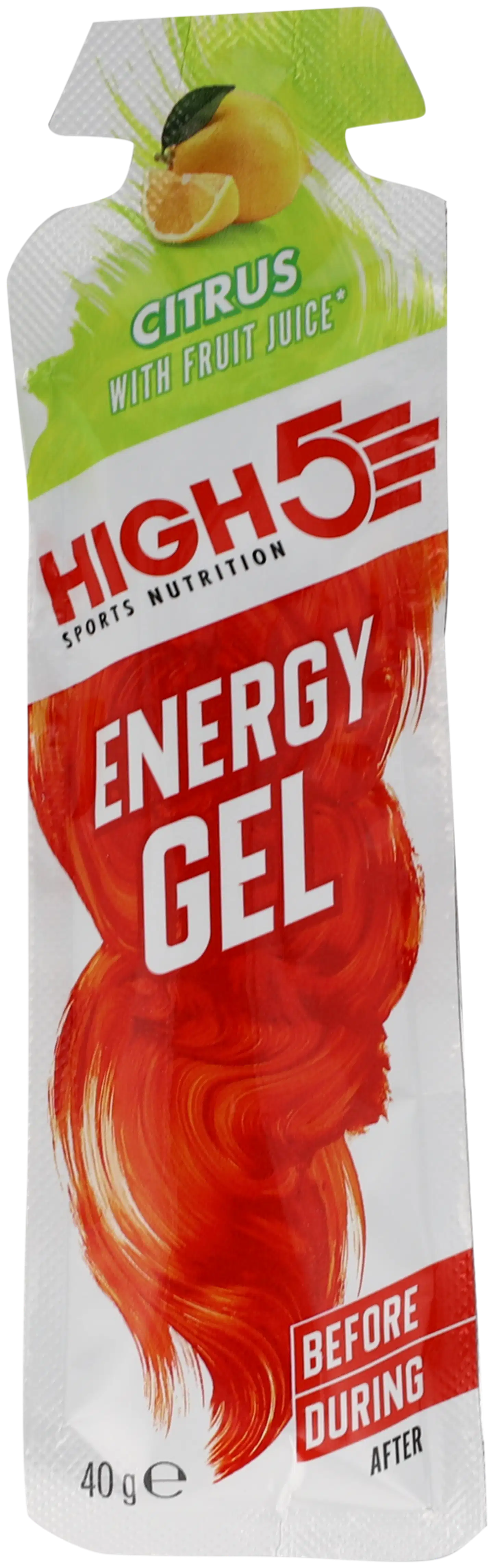 High5 nopeavaikutteinen sitrushedelmän makuinen energiageeli 40g