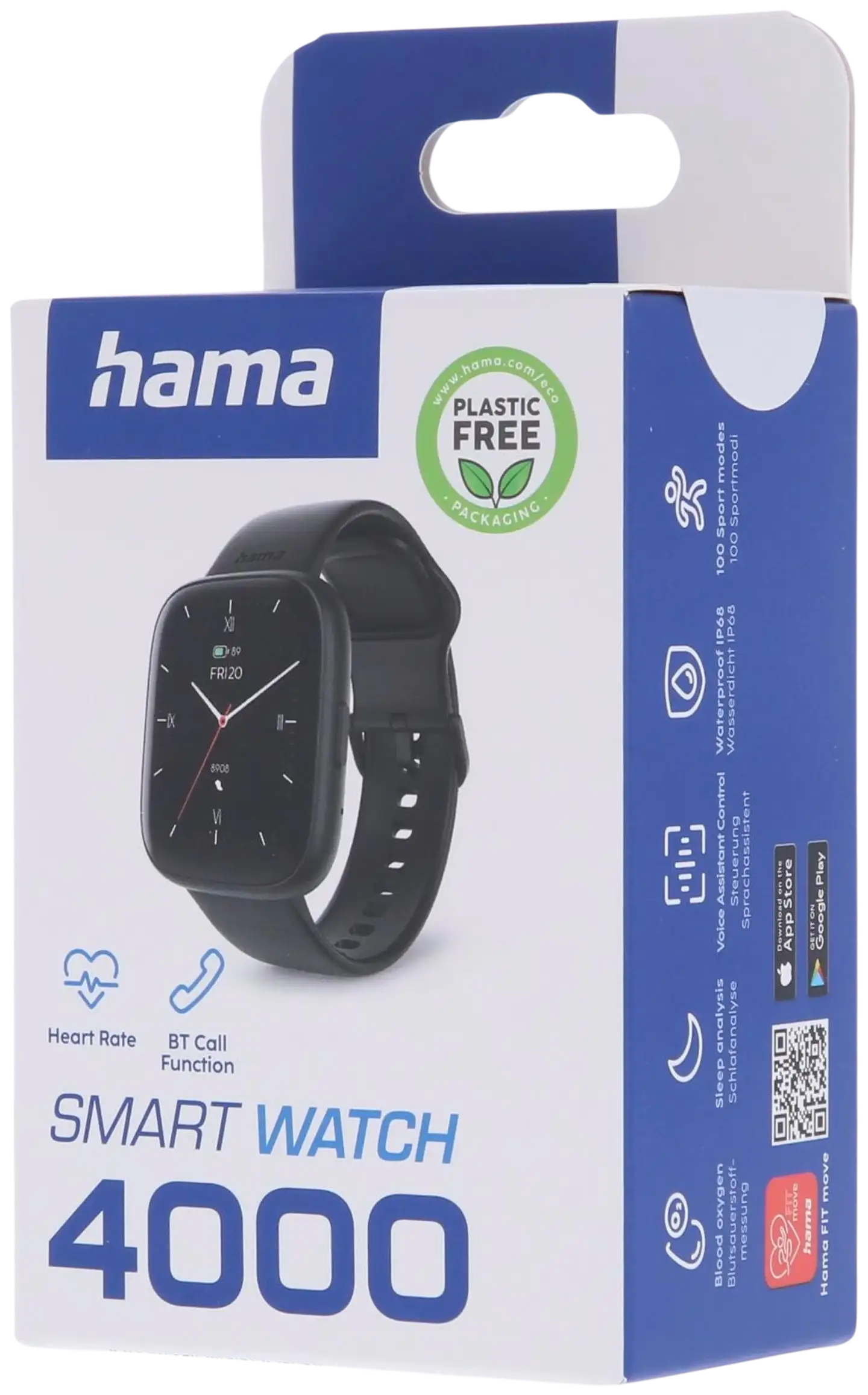 Hama Smart Watch 4000 älykello, TFT 1.65", IP68, musta - 9