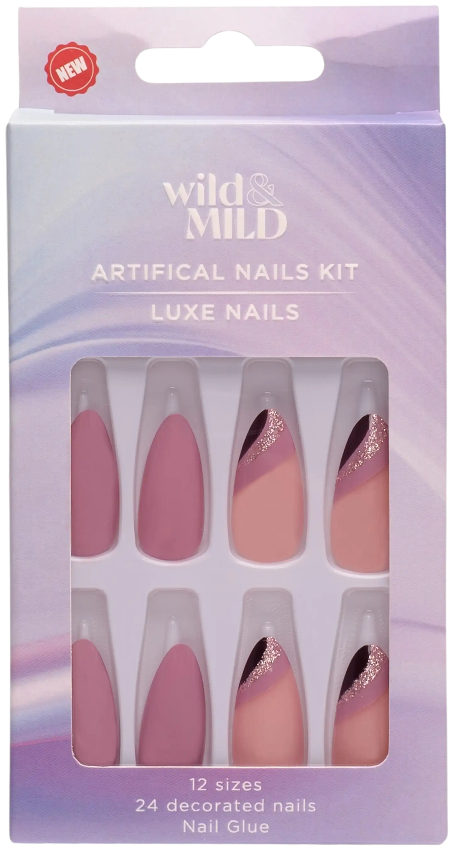 WM082 Moon Queen Artificial Nails Set Wild&Mild N24