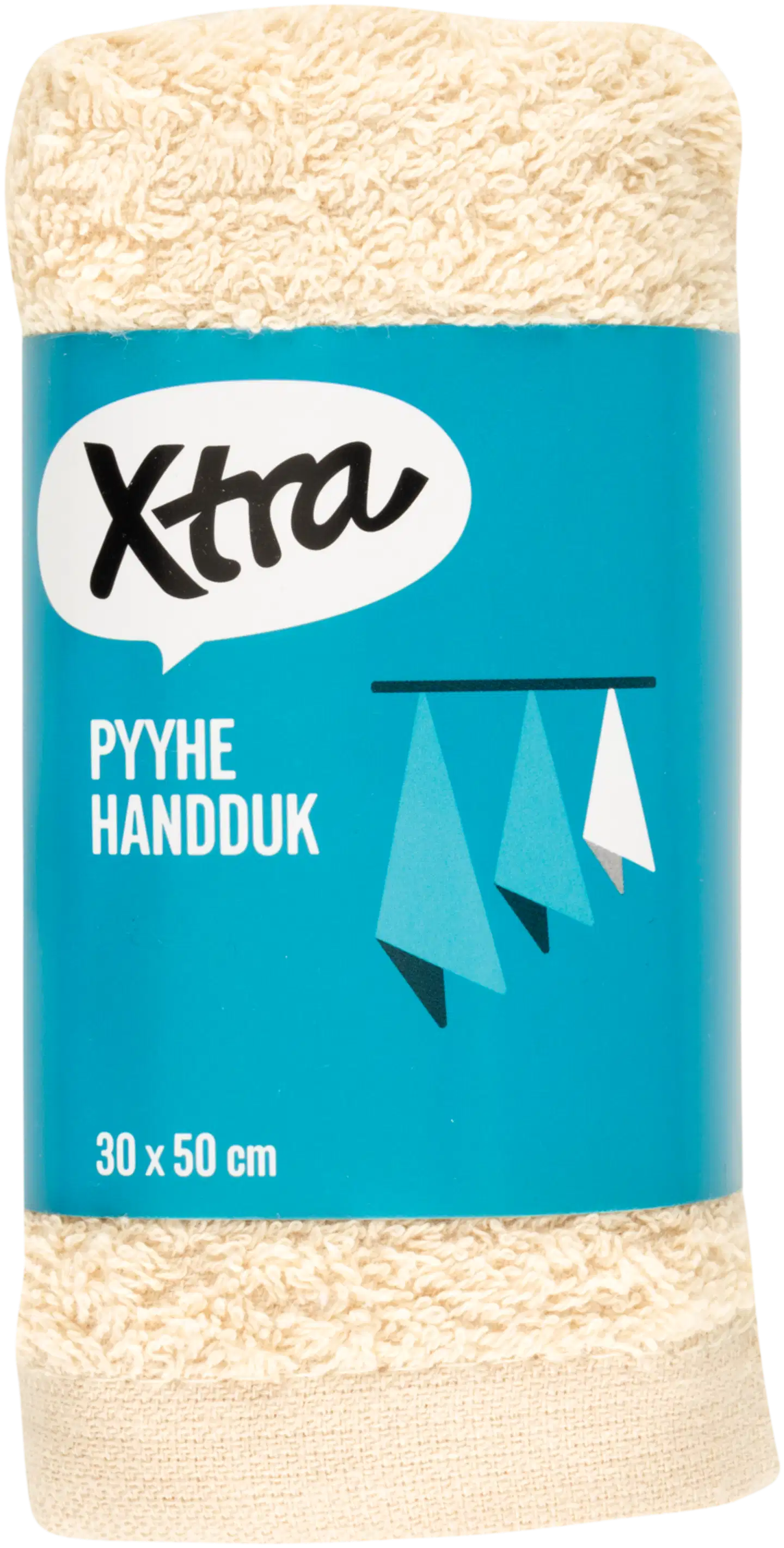 Xtra vieraspyyhe Anna 30x50cm - Beige - 2