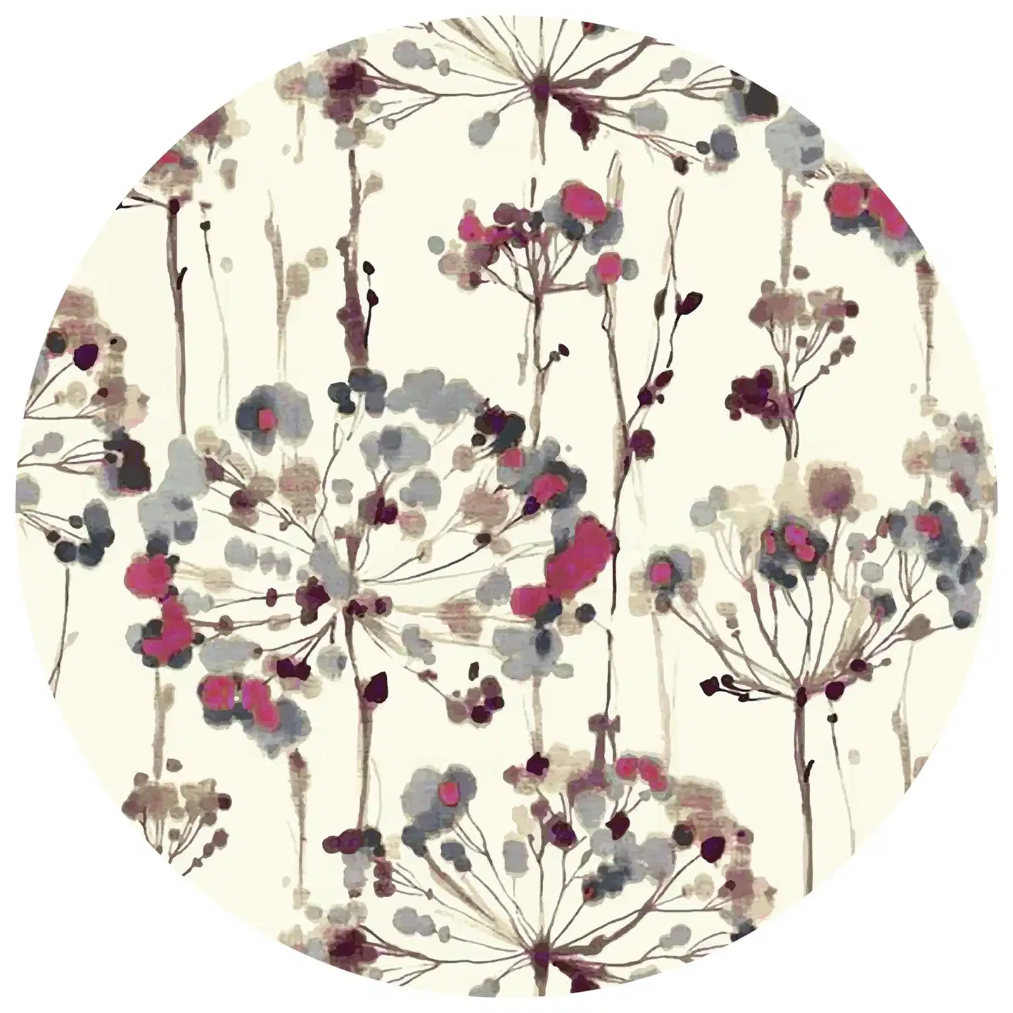 ihankotona matto Venla Ø133 cm kuviollinen - 1