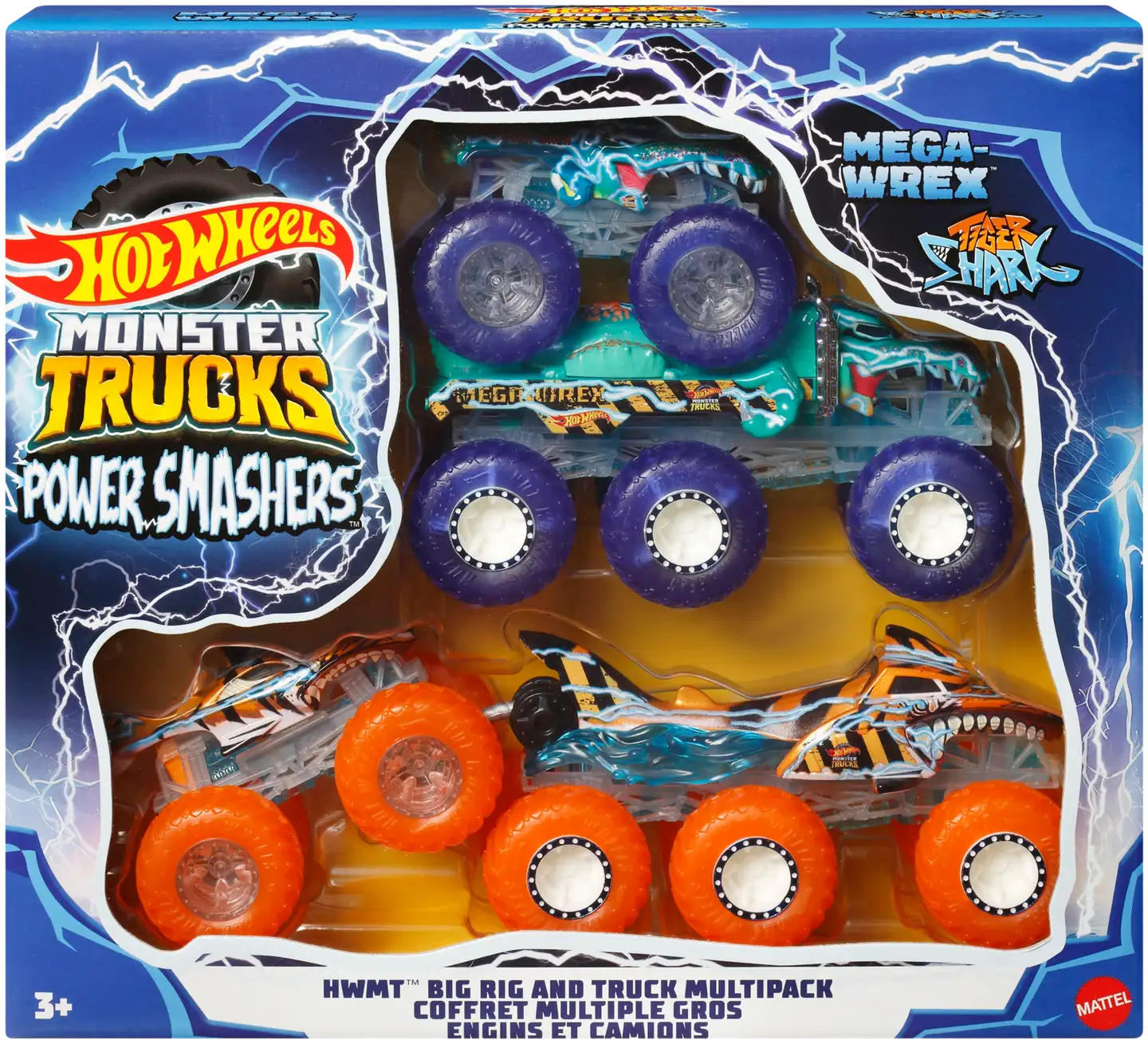 Hot Wheels Monster Trucks Power Smashers -monipakkaus - 5