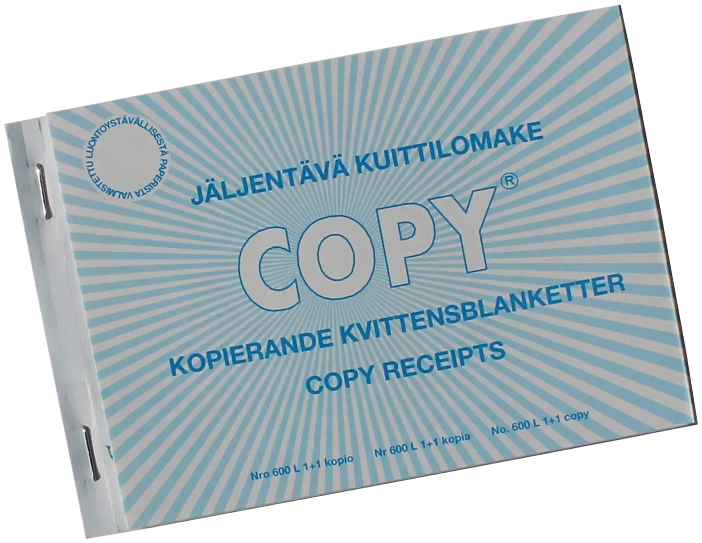 Copy kuittilomake itsejäljentävä A6