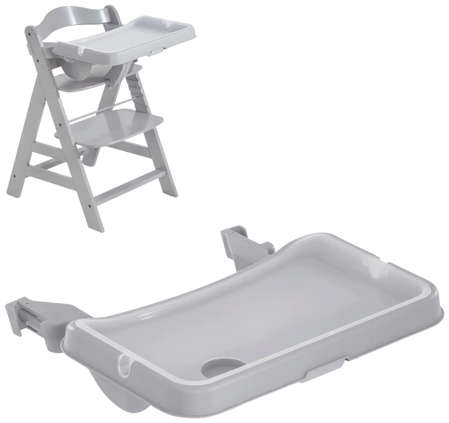 Hauck tarjotin syöttötuoliin Alpha Tray harmaa - 7
