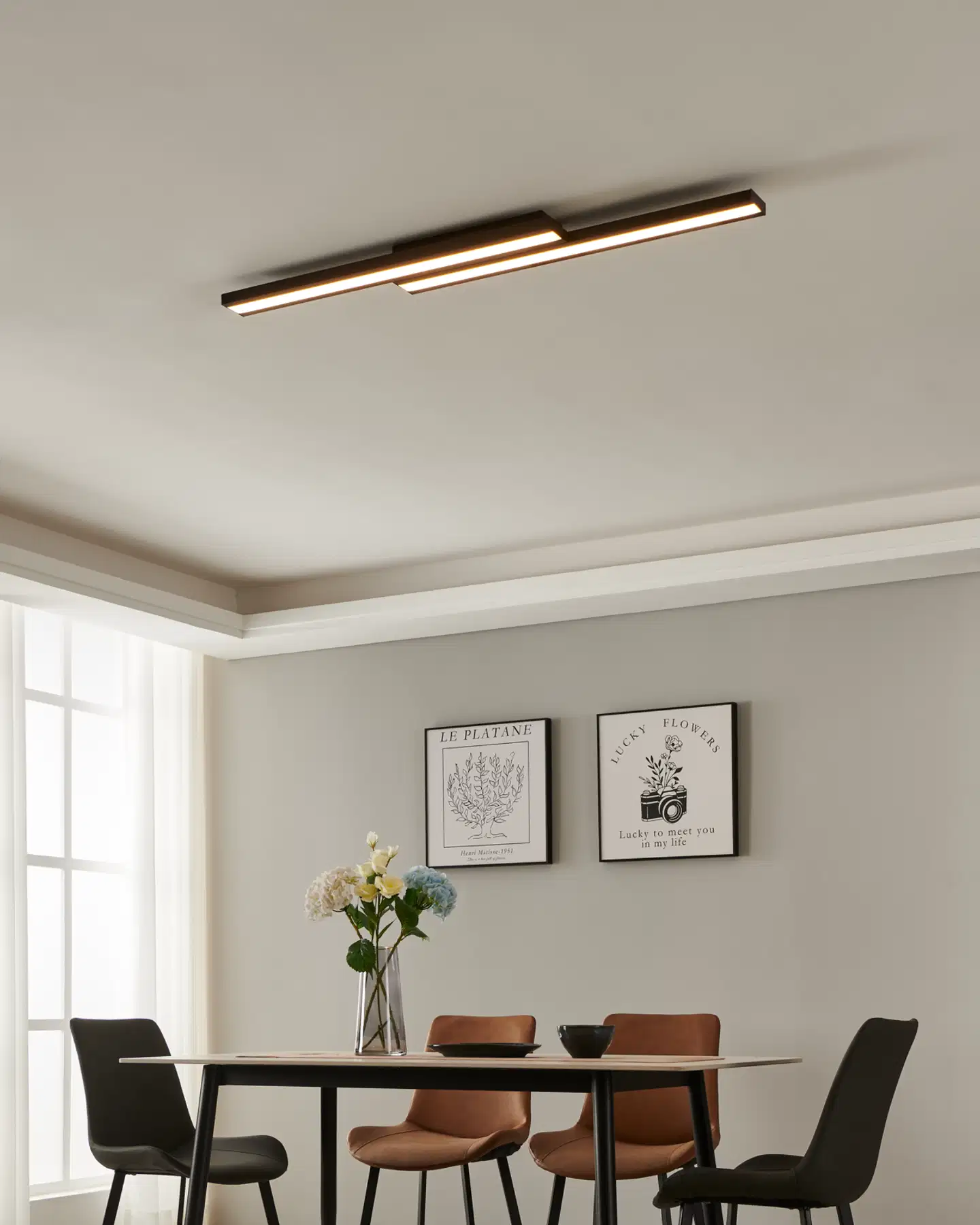 EGLO Kattovalaisin connect.z Saliteras-Z led 116cm 2x10,2W musta - 6