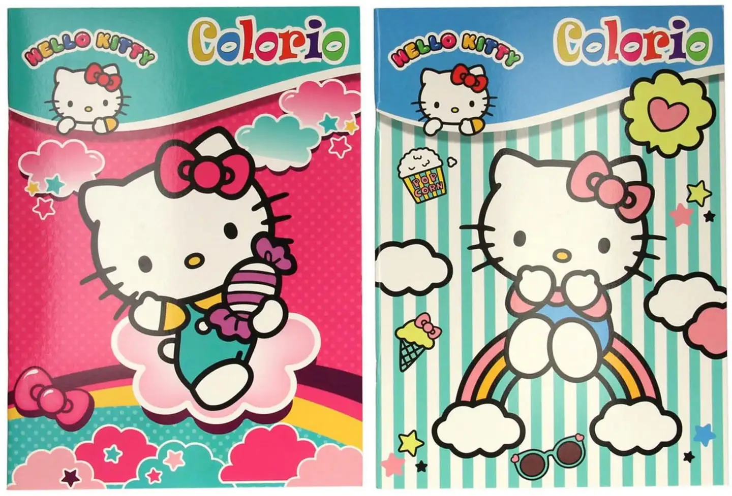 Hello Kitty colorio värityskirja, erilaisia