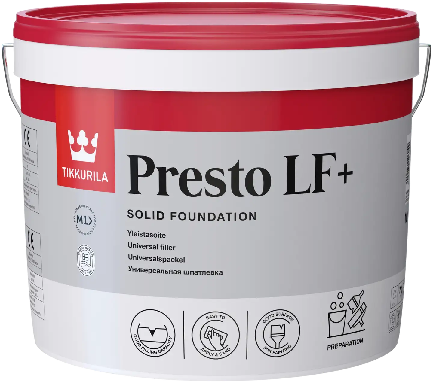 Tikkurila yleistasoite Presto LF+ 10 l harmaa