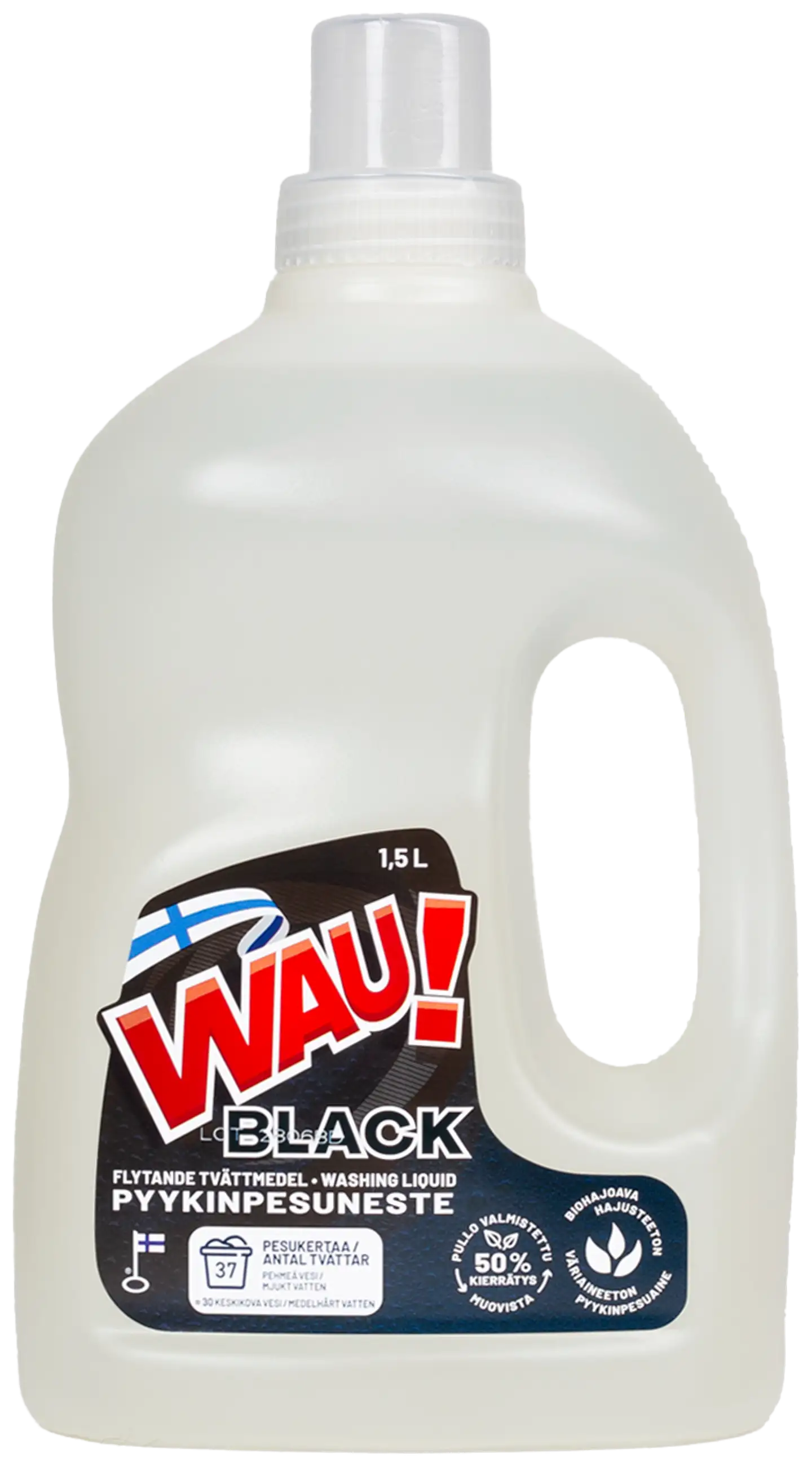 WAU! Pyykinpesuneste 1,5 L Black - 1