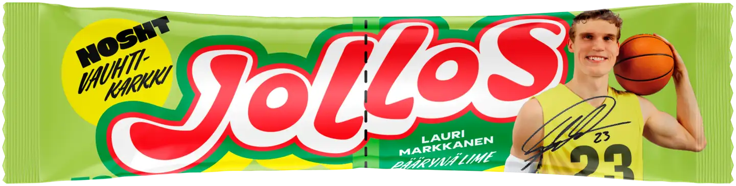 Nosht Jollos Vauhtikarkki Lauri Markkanen Päärynä Lime 52 g