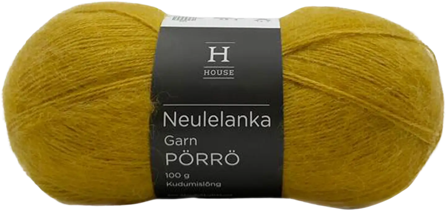 House lanka mohair-villa-akryyli Pörrö 100 g Yellow 1636