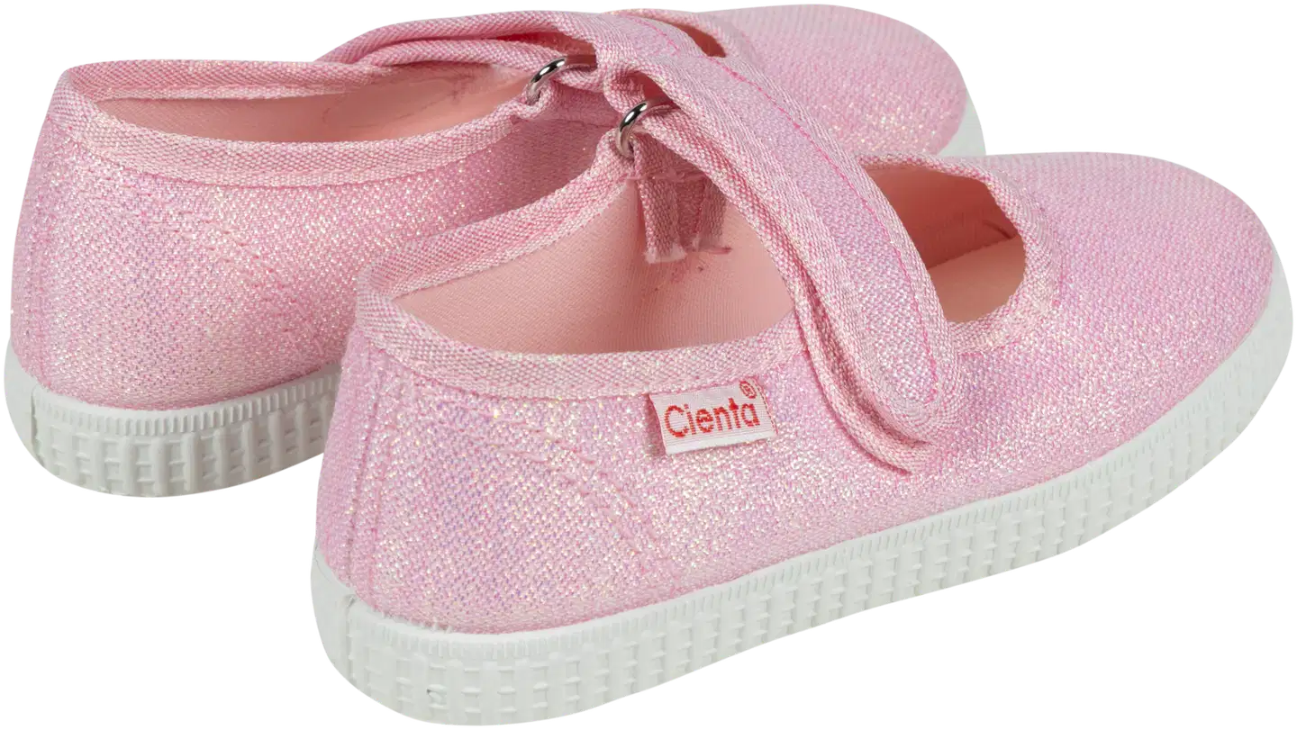 Cienta lasten kangaskengät Glitter 56083 - ROSA - 2