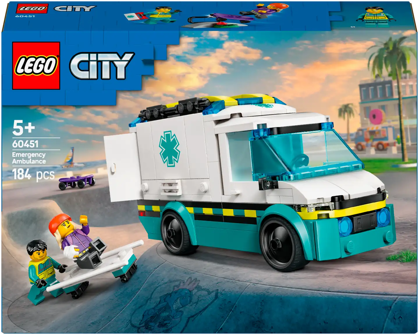 LEGO® City Great Vehicles 60451 Ambulanssi hälytysajoihin - 2