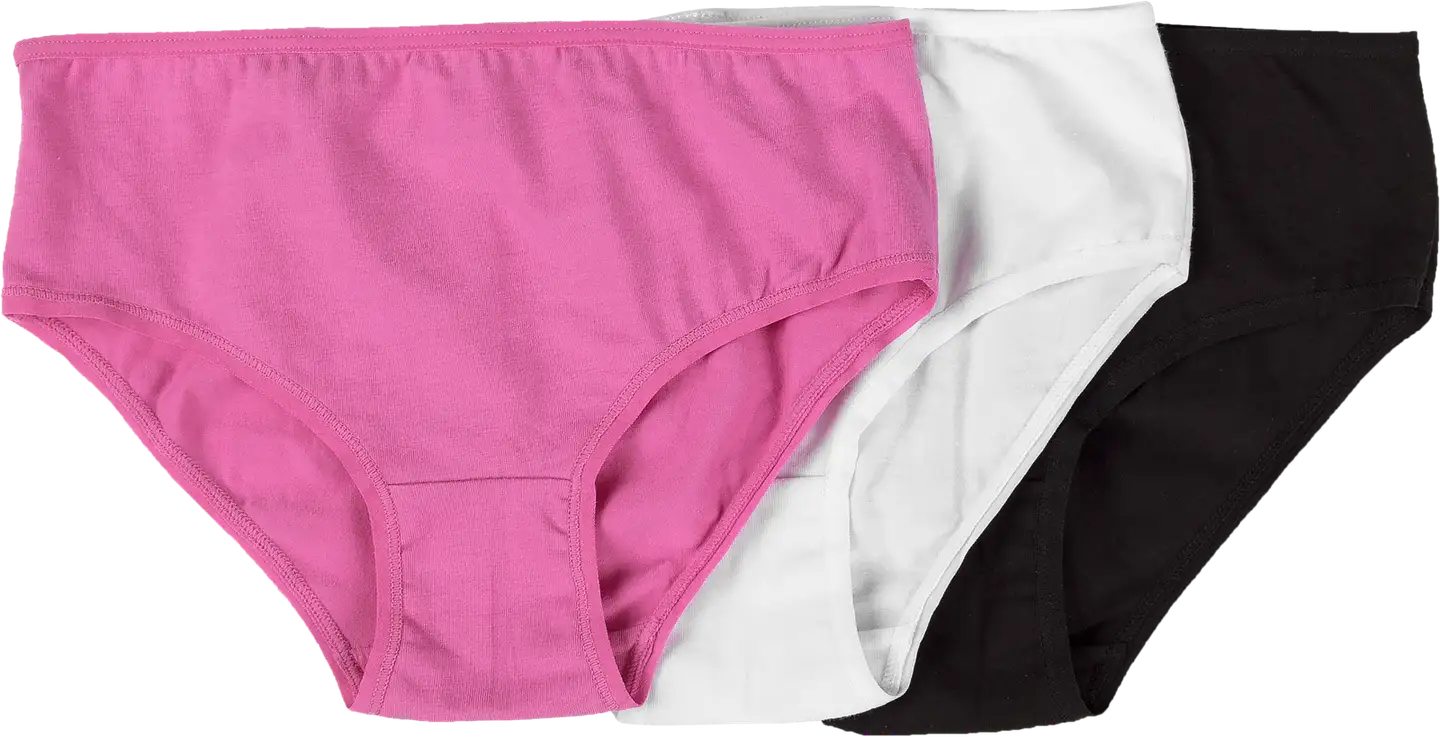 House lasten alushousut 230H071815 3-pack - White/pink/black - 1