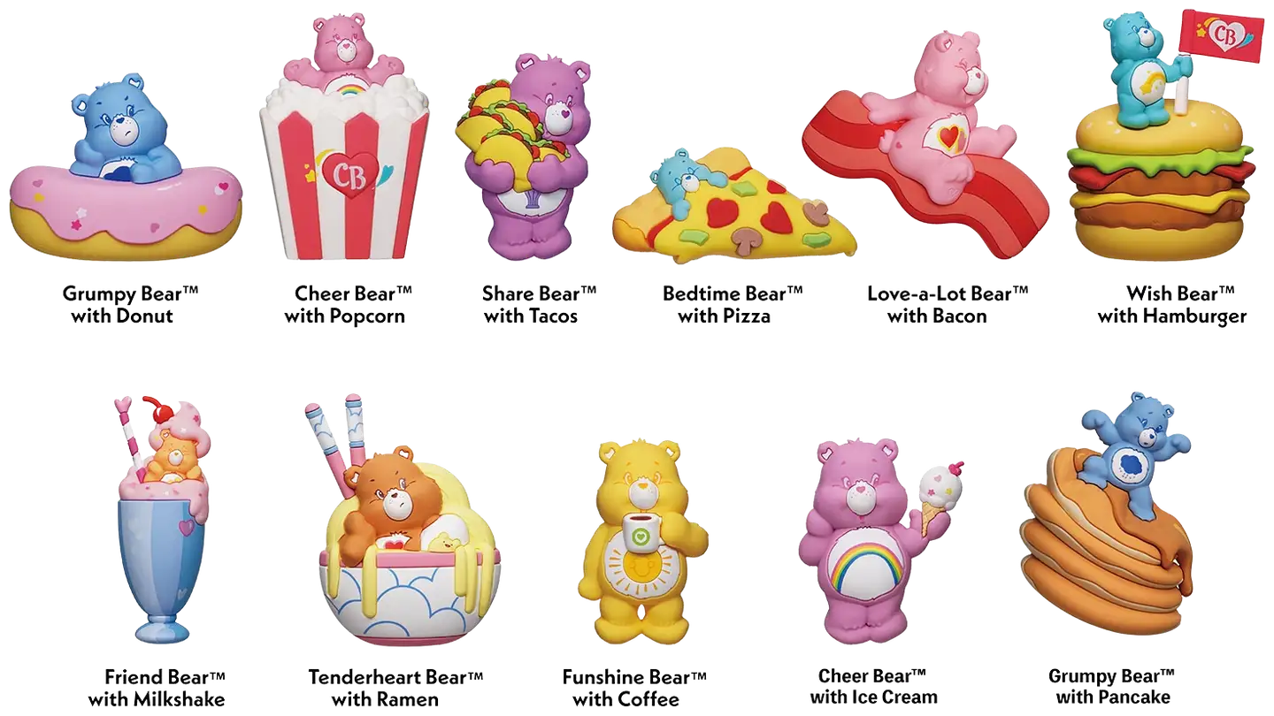Monogram keräilyhahmo Care Bears 3D Foam Bag Clip, Series 2 - 2