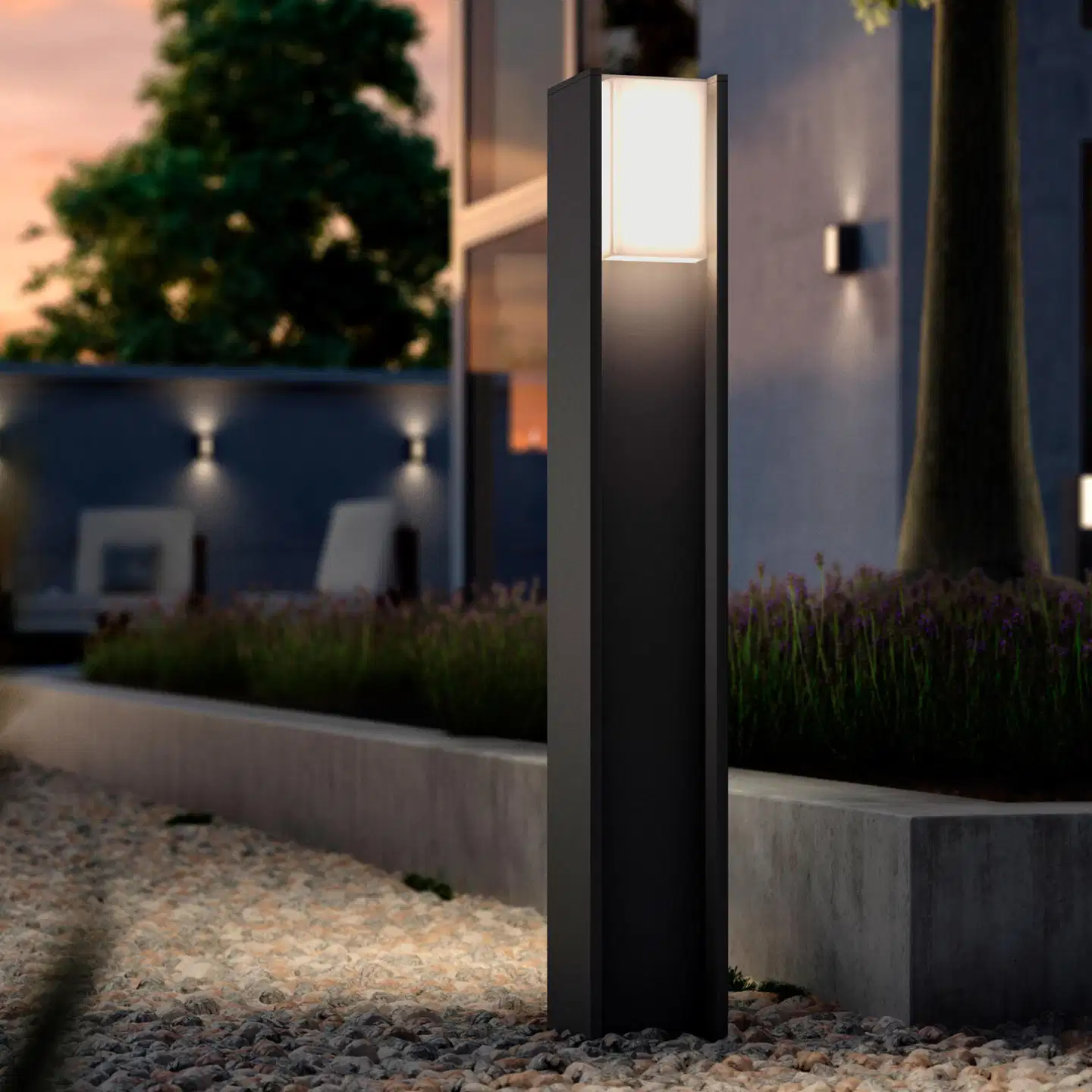Philips Hue Turaco -pylväsvalaisin 8.1W 1000-20000K 1100LM anthracite säädettävä lämpimästä viileään - 5