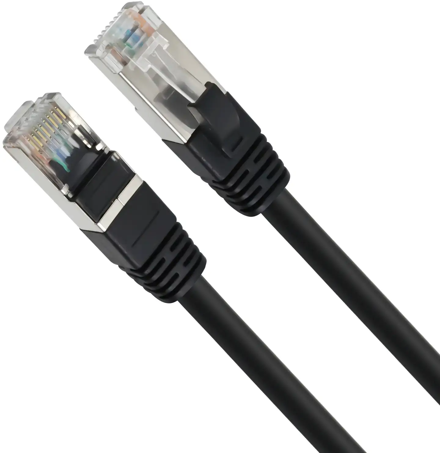 Wave S/FTP CAT6a Ethernet parikaapeli, 3m, Musta - 2