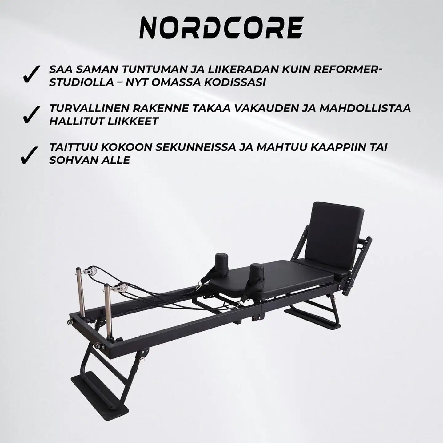 Nordcore pilates reformer taitettava - 4